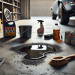 how to clean a garage oil spill